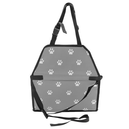 2x Waterproof Pet Booster Car Seat Breathable Mesh Safety Travel Portable Dog Carrier Bag Grey - Image 3