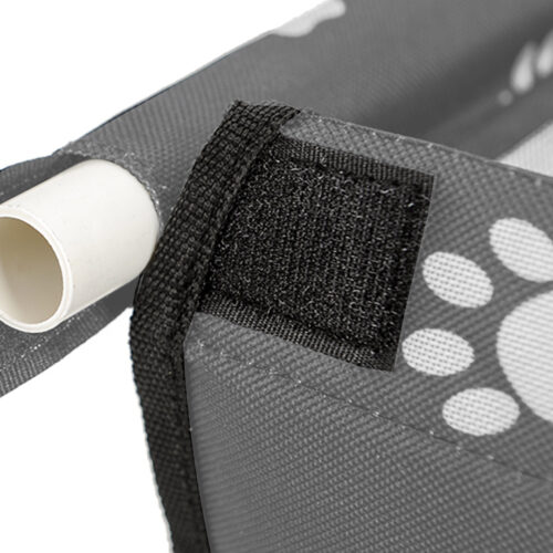 2x Waterproof Pet Booster Car Seat Breathable Mesh Safety Travel Portable Dog Carrier Bag Grey - Image 7