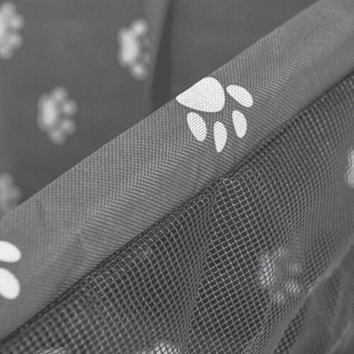 2x Waterproof Pet Booster Car Seat Breathable Mesh Safety Travel Portable Dog Carrier Bag Grey - Image 9
