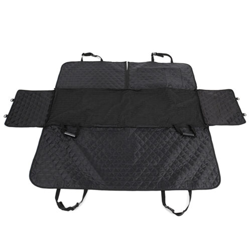2x 600D Oxford Cloth Waterproof Dog Car Cover Back Seat Protector Hammock Non-Slip Pet Mat Black - Image 3