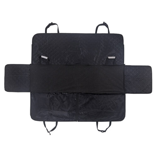 2x 600D Oxford Cloth Waterproof Dog Car Cover Back Seat Protector Hammock Non-Slip Pet Mat Black - Image 4
