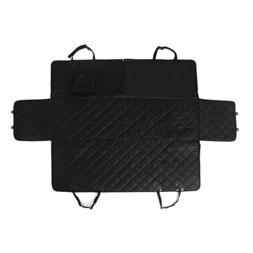 2x 600D Oxford Cloth Waterproof Dog Car Cover Back Seat Protector Hammock Non-Slip Pet Mat Black - Image 5