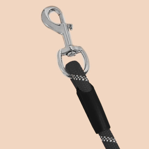 220cm Hands-Free Rope Pet Cat Dog Puppy Double Ended Leash Black - Image 5