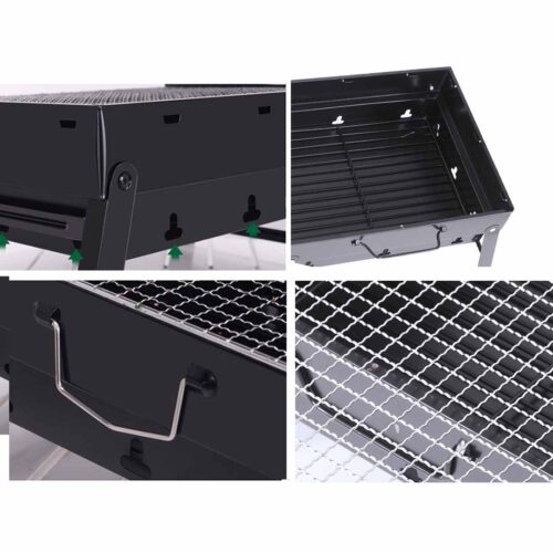 Portable Mini Folding Thick Box Charcoal Grill for Outdoor BBQ Camping - Image 5