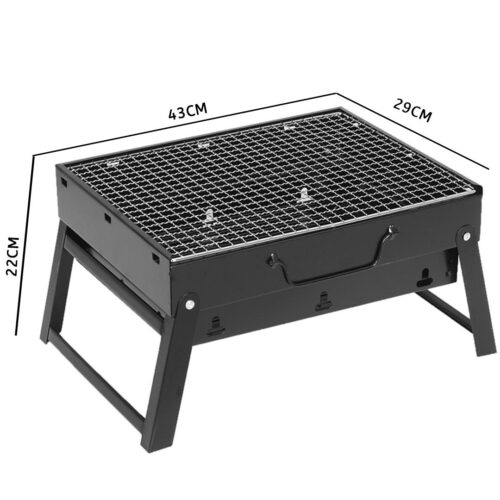43cm Portable Folding Thick Box Charcoal Grill for Outdoor BBQ Camping - Image 2