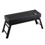 60cm Portable Folding Thick Box Charcoal Grill for Outdoor BBQ Camping