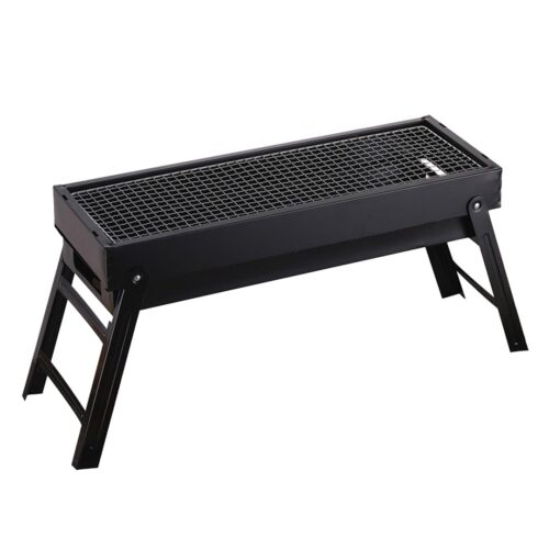 60cm Portable Folding Thick Box Charcoal Grill for Outdoor BBQ Camping