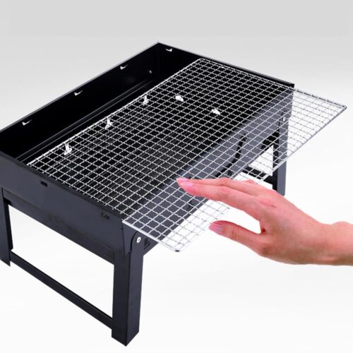 2x Portable Mini Folding Thick Box Charcoal Grill for Outdoor BBQ Camping - Image 3
