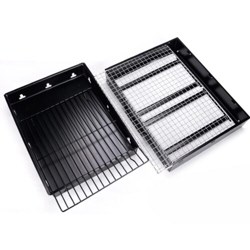 2x Portable Mini Folding Thick Box Charcoal Grill for Outdoor BBQ Camping - Image 4
