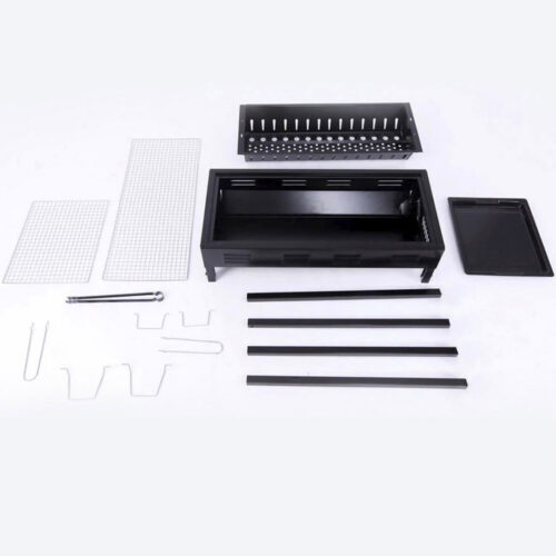 66cm Portable Folding Thick Box Charcoal Grill for Outdoor BBQ Camping - Image 10