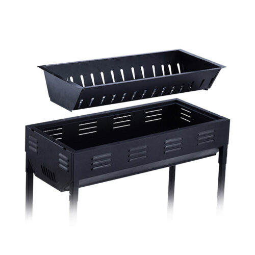 2x 66cm Portable Folding Thick Box Charcoal Grill for Outdoor BBQ Camping - Image 9