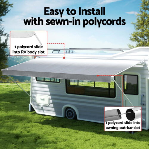 Weisshorn 16ft Caravan Awning RV Replacement Fabric 4.58M x 2.42M - Image 6