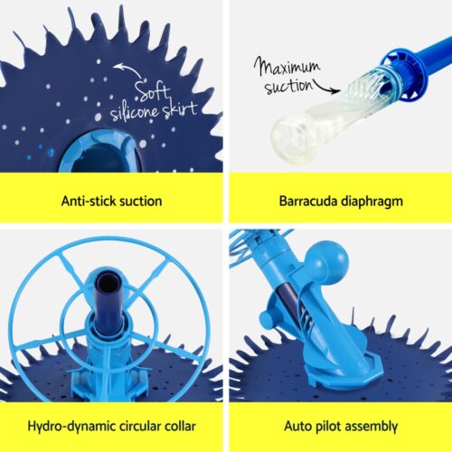 Aqua Buddy Pool Cleaner Automatic Vacuum Swimming Pool Floor Climb Wall 10M - Image 6