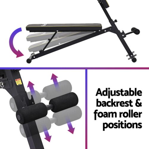 Everfit Roman Chair Adjustable Weight Bench Strength Training Preacher Curls - Image 6