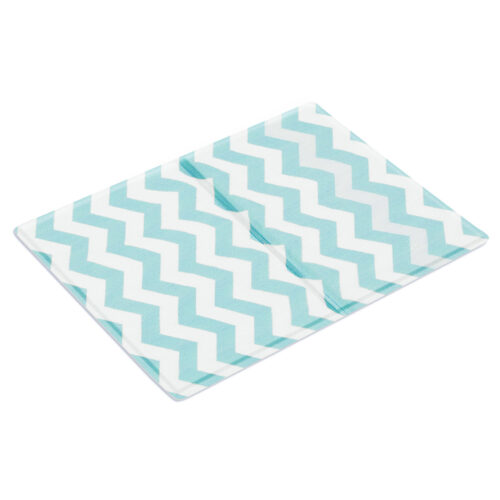 Pawz Pet Cooling Mat Dog Cat Gel Non-Toxic Bed Cool Summer Pad Rug Blue 40x50cm
