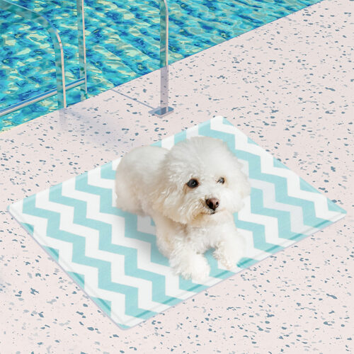 Pawz Pet Cooling Mat Dog Cat Gel Non-Toxic Bed Cool Summer Pad Rug Blue 40x50cm - Image 8