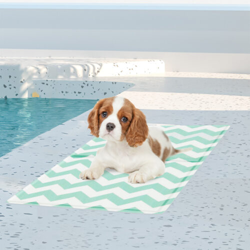 Pawz Pet Cooling Mat Dog Cat Gel Non-Toxic Bed Cool Summer Pad Rug Green 40x50cm - Image 7