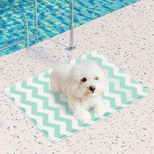 Pawz Pet Cooling Mat Dog Cat Gel Non-Toxic Bed Cool Summer Pad Rug Green 40x50cm - Image 8
