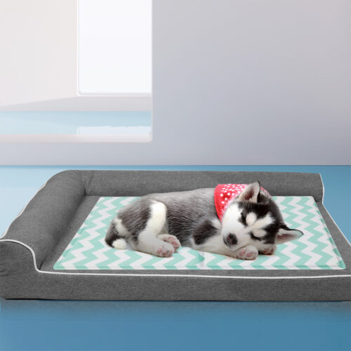 Pawz Pet Self Cooling Mat Dog Water Bed Ice Mattress Pad Non-Toxic Green M 50x65cm - Image 8