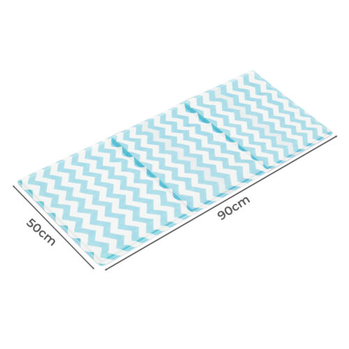 Pawz Pet Cooling Mat L Large Dog Cat Summer Cool Bed Floor Pad Blue 50x90cm - Image 3