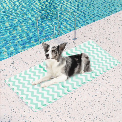 Pawz Pet Cooling Mat L Large Dog Cat Summer Cool Bed Floor Pad Green 50x90cm - Image 8