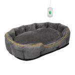 PaWz Electric Pet Heater Bed Heated M Grey Medium