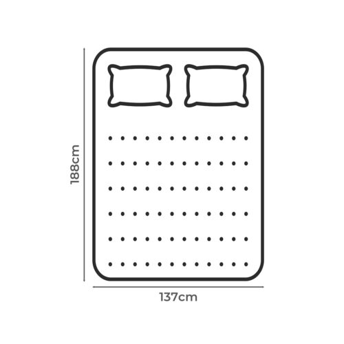 Dreamz Pillowtop Mattress Topper thickness 5cm - Image 3