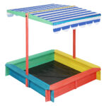 Bopeep Kids Wooden Sandbox 120X120CM