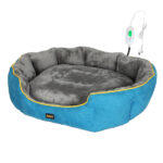 PaWz Electric Pet Heater Bed Heated XL Blue X-Large