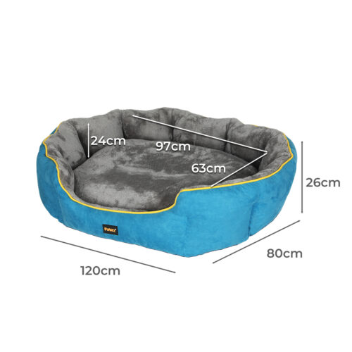 PaWz Electric Pet Heater Bed Heated XL Blue X-Large - Image 3