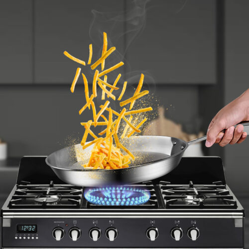 Stainless Steel Fry Pan 26cm Frying Pan Top Grade Induction Cooking FryPan - Image 3