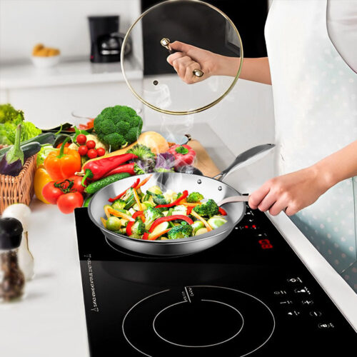 Stainless Steel Fry Pan 26cm Frying Pan Top Grade Induction Cooking FryPan - Image 5