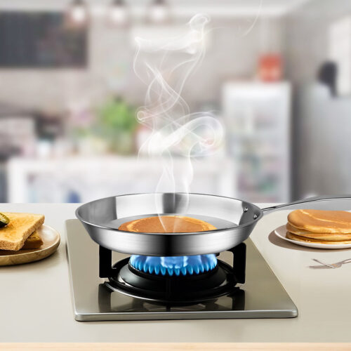 Stainless Steel Fry Pan 26cm Frying Pan Top Grade Induction Cooking FryPan - Image 6