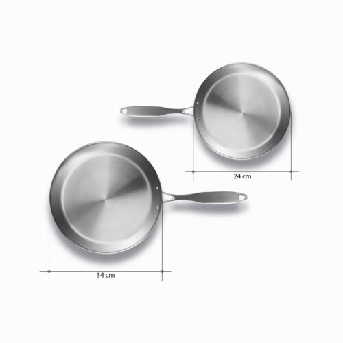 Stainless Steel Fry Pan 24cm 34cm Frying Pan Top Grade Skillet Induction Cooking FryPan - Image 8