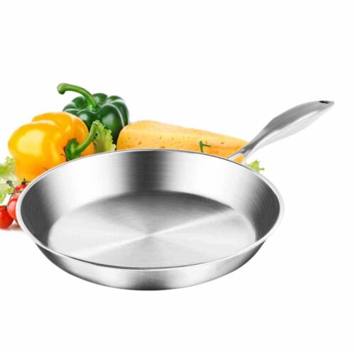 6X Stainless Steel Fry Pan Frying Pan Top Grade Induction Skillet Cooking FryPan - Image 9