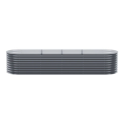 2x Green Fingers Raised Garden Bed 320X80X56cm Oval Planter Box - Image 3