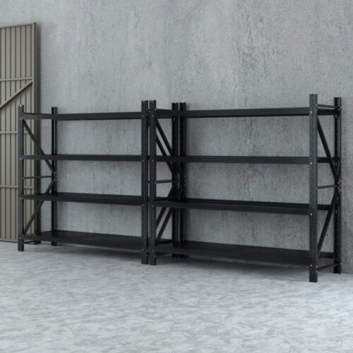 Giantz 4Mx1.8M Garage Shelving Warehouse Rack Black - Image 7