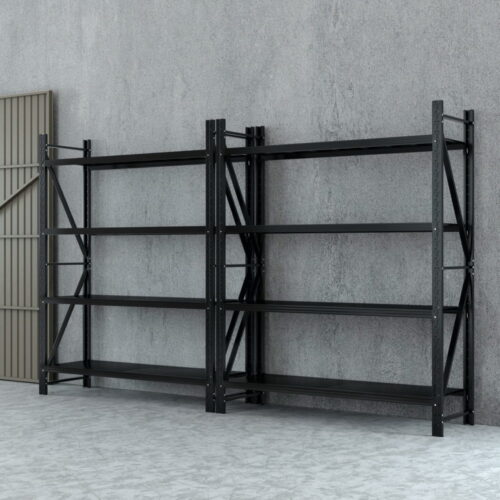 Giantz 4Mx2.4M Garage Shelving Warehouse Rack Black - Image 7
