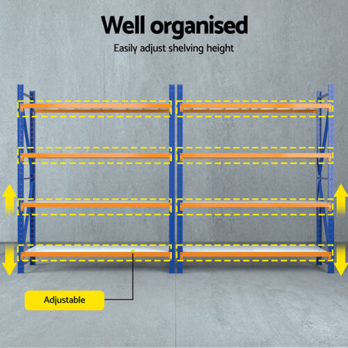Giantz 4Mx2.4M Garage Shelving Warehouse Rack - Image 5
