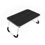 Black Portable Bed Table Adjustable Folding Bed Sofa Study Table Laptop Mini Desk Breakfast Tray Decor