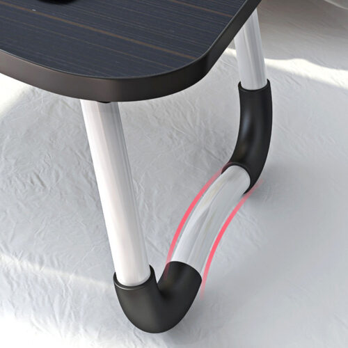Black Portable Bed Table Adjustable Folding Bed Sofa Study Table Laptop Mini Desk with Notebook Stand Holder - Image 7
