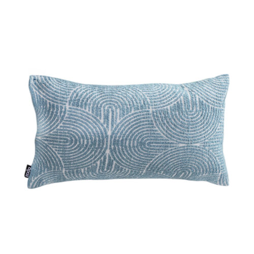 35cm Blue Throw Pillow Geometric Indoor Outdoor Corded