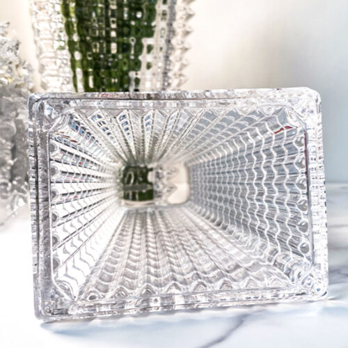 22.5cm Handcrafted Clear Glass Vase Classic - Image 7