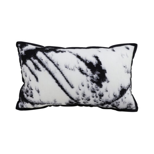 35cm Throw Pillow Black White Leopard Thick Premium Polyester Fiber