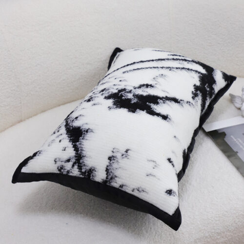 2x 35cm Throw Pillow Black White Leopard Thick Premium Polyester Fiber - Image 6