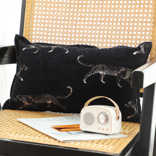 2x 35cm Black Throw Pillow Elegant Decorative Cushion Living Room Modern Decor - Image 2