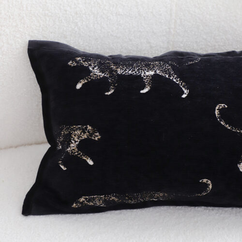 2x 35cm Black Throw Pillow Elegant Decorative Cushion Living Room Modern Decor - Image 4