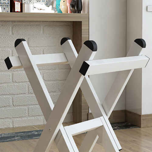 2x Yellow Minimalist Cat Ear Folding Table Indoor Outdoor Portable Stall Desk Decor - Image 8