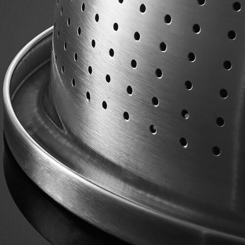 2x Stainless Steel Nesting Basin Colander Sink Washing Bowl Metal Basket Strainer Set of 3 - Image 6