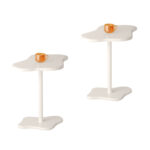 2x 42x28cm White Minimalist Cloud Shaped Table Durable Accent